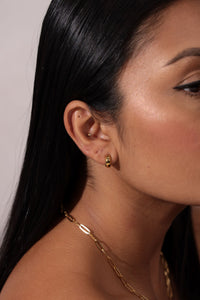 Chunky Smooth Hoop Earrings