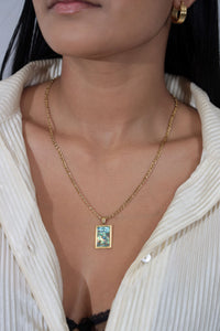 Shiny Rectangle Shape Necklace