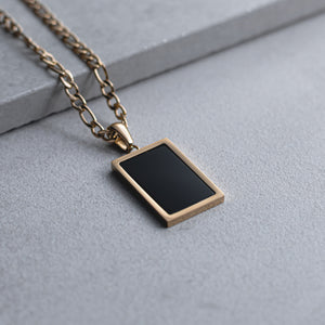 Shiny Rectangle Shape Necklace